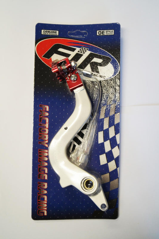 BRAKE PEDAL 97-11 GASGAS, SILVER WITH RED TIP, FIR BRAND ASB-079C