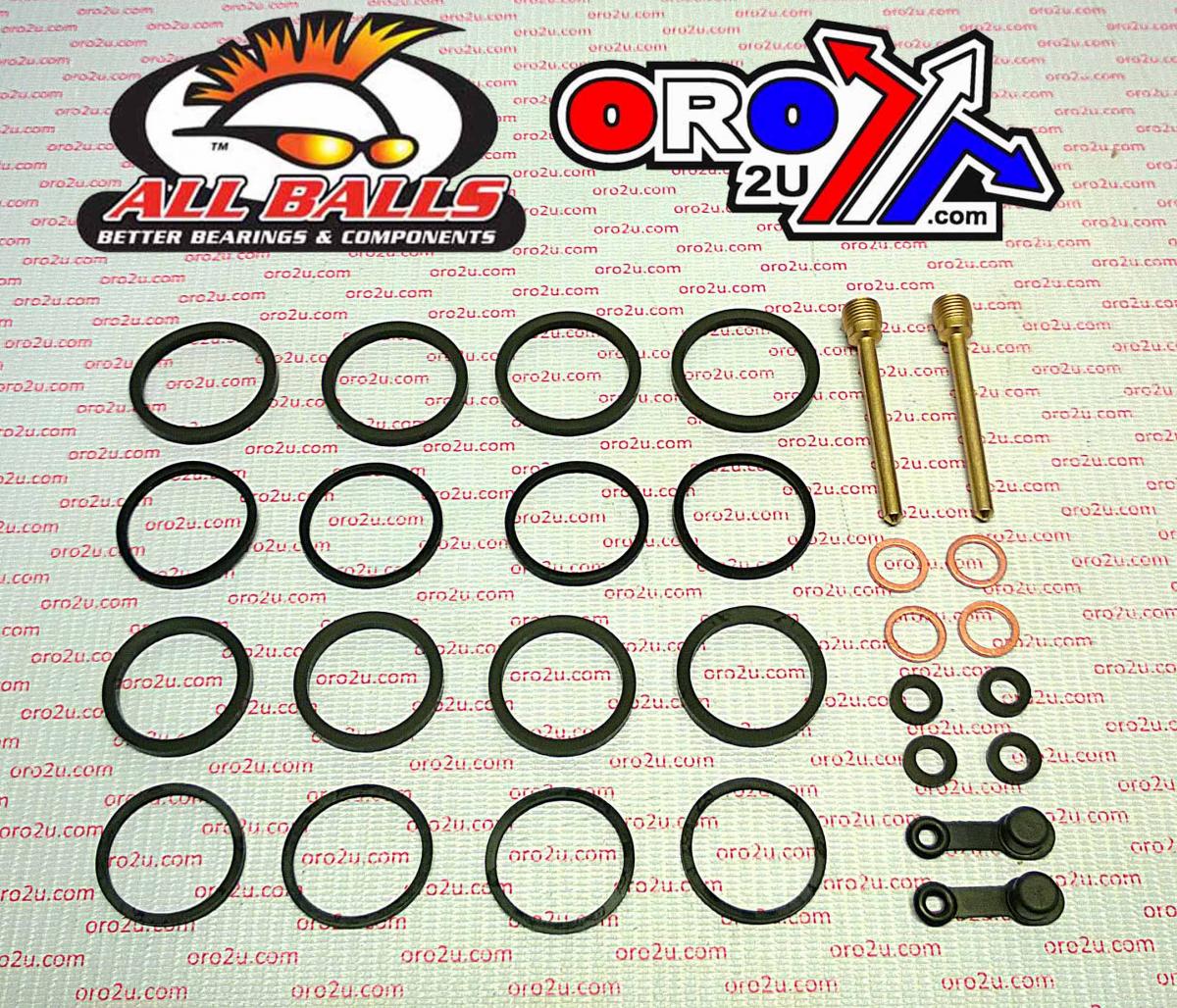 BRAKE CALIPER REBUILD KIT ALLBALLS, ALLBALLS 18-3124 KAW KLZ/VN/SUZ/GSF/GSX/SV FRONT