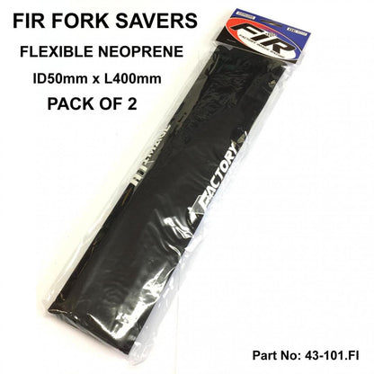 BLACK FORK SAVERS FACTORY 50mm, NEOPRENE FORK SEAL