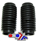 155mm FORK BOOT SET BLACK, 97-1645, TRUIMPH, BSA, KS16-3006