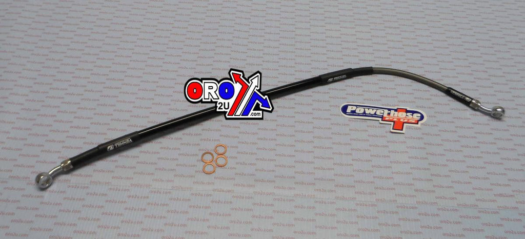 HOSE REAR BRAKE SILVER / BLK, VENHILL H05-2-004/P, HUSABERG 450 550 650 2004-06