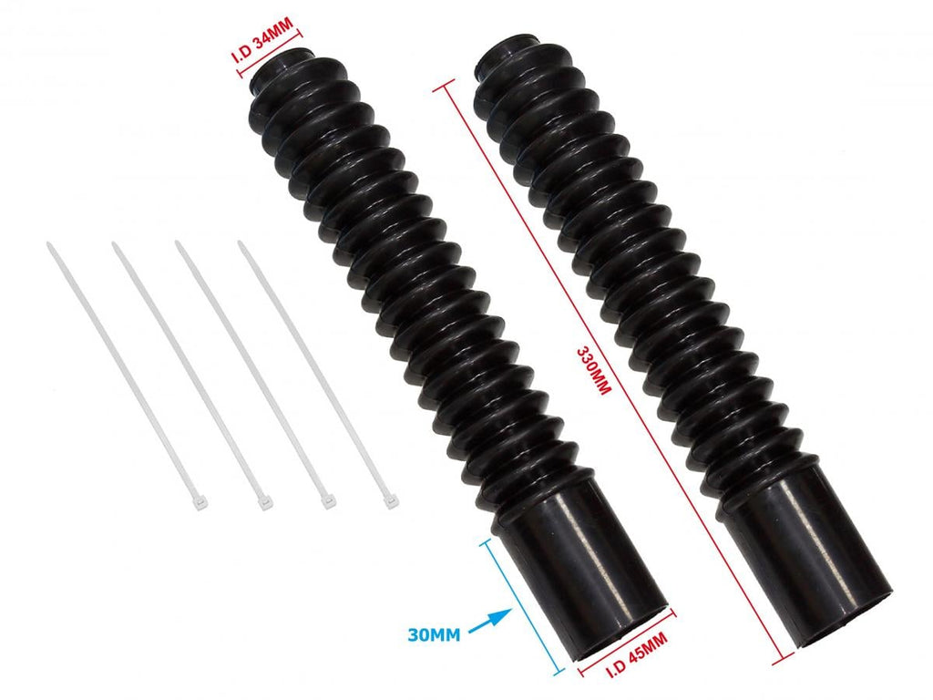 300mm FORK GAITERS BLACK