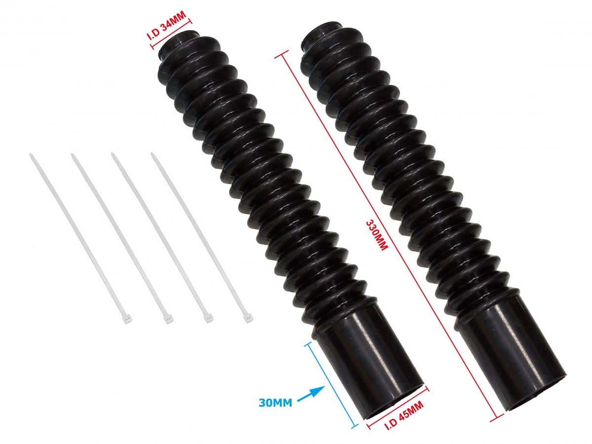 300mm FORK GAITERS BLACK