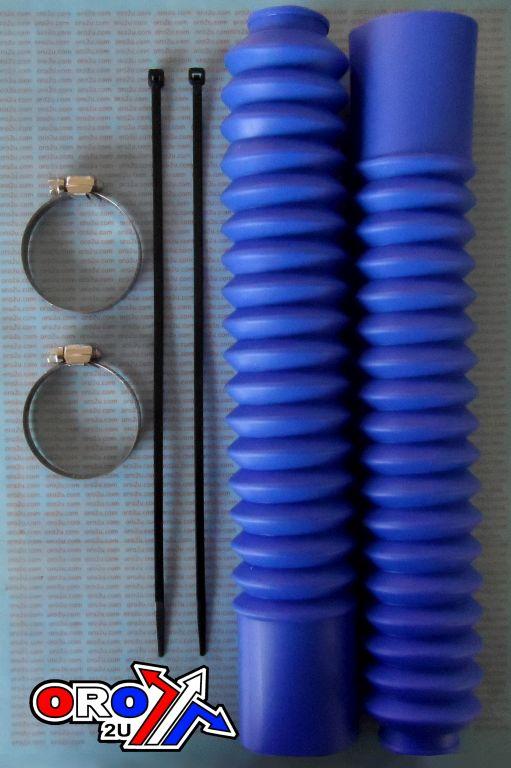 340mm FORK GAITERS BLUE UNIVERSAL 18 RIBS