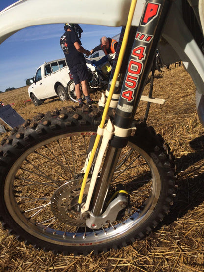 HOSE FRONT BRAKE SILVER / BLACK, HUSQVARNA WP FORKS CR 1985 >