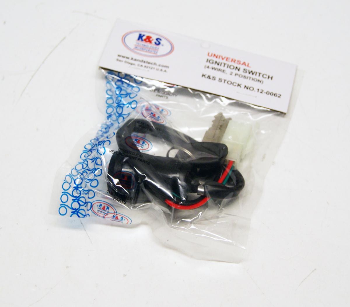 SWITCH IGNITION UNIVERSAL K&S 12-0062
