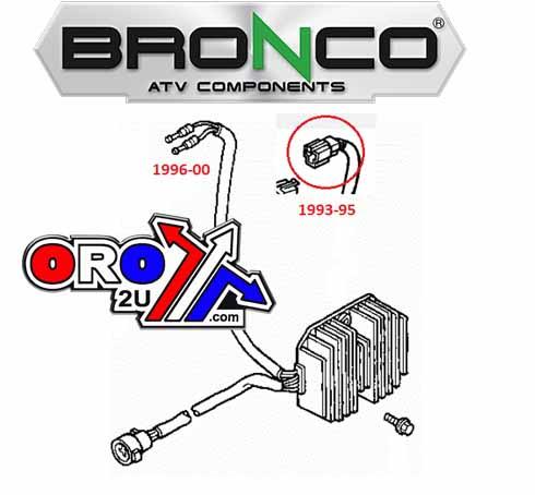 VOLTAGE REGULATOR RECTIFIER 88-00 HONDA TRX300 FW FOURTRAX BRONCO AT-01225 31600-HM5-630