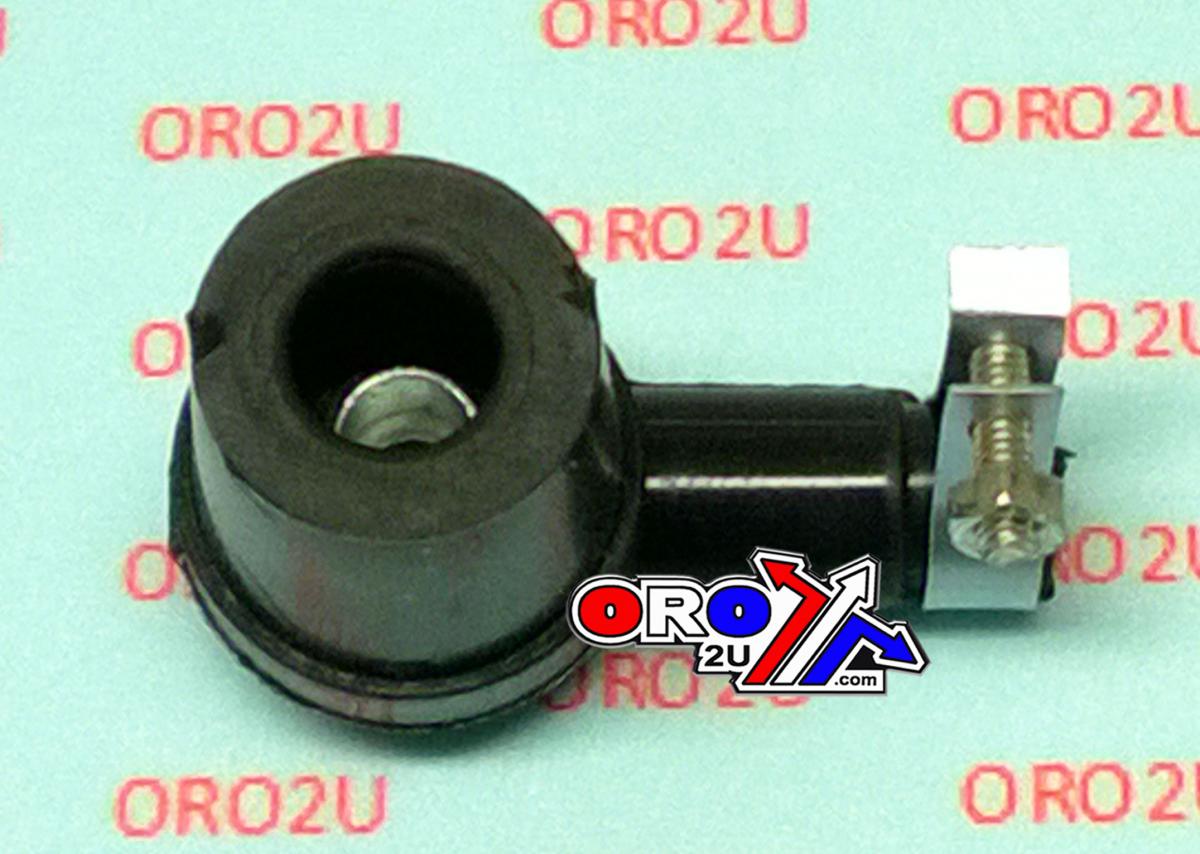 SPARK PLUG CAP SILICONE BLACK 90 ANGLED DESIGN