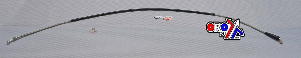 HOSE FRONT BRAKE SILVER / BLK, VENHILL H01-1-018/P, HUSQVARNA TE 96-99 WRE