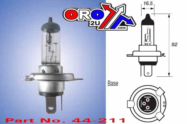 LIGHT BULB 12V 60/55 H4 HALOGEN P472 2870448 4030028