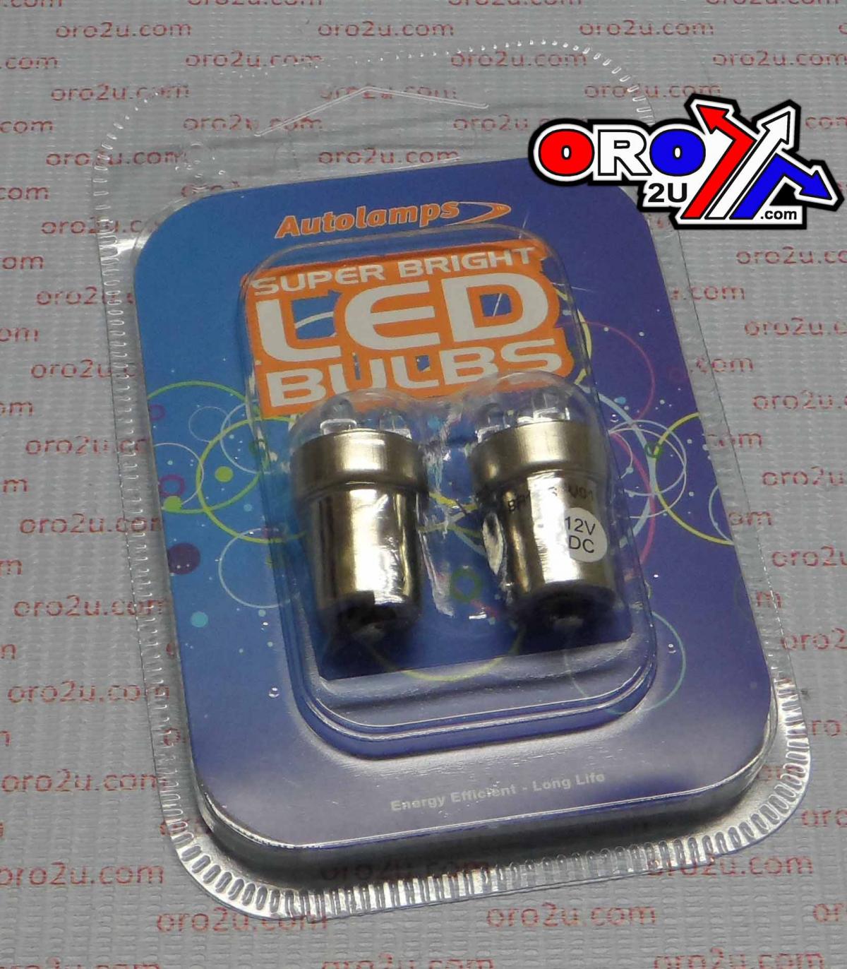 LED LIGHT BULB 12V WHITE BA15S 5-LEDS LED207WT 1157 (PACK OF 2 ...