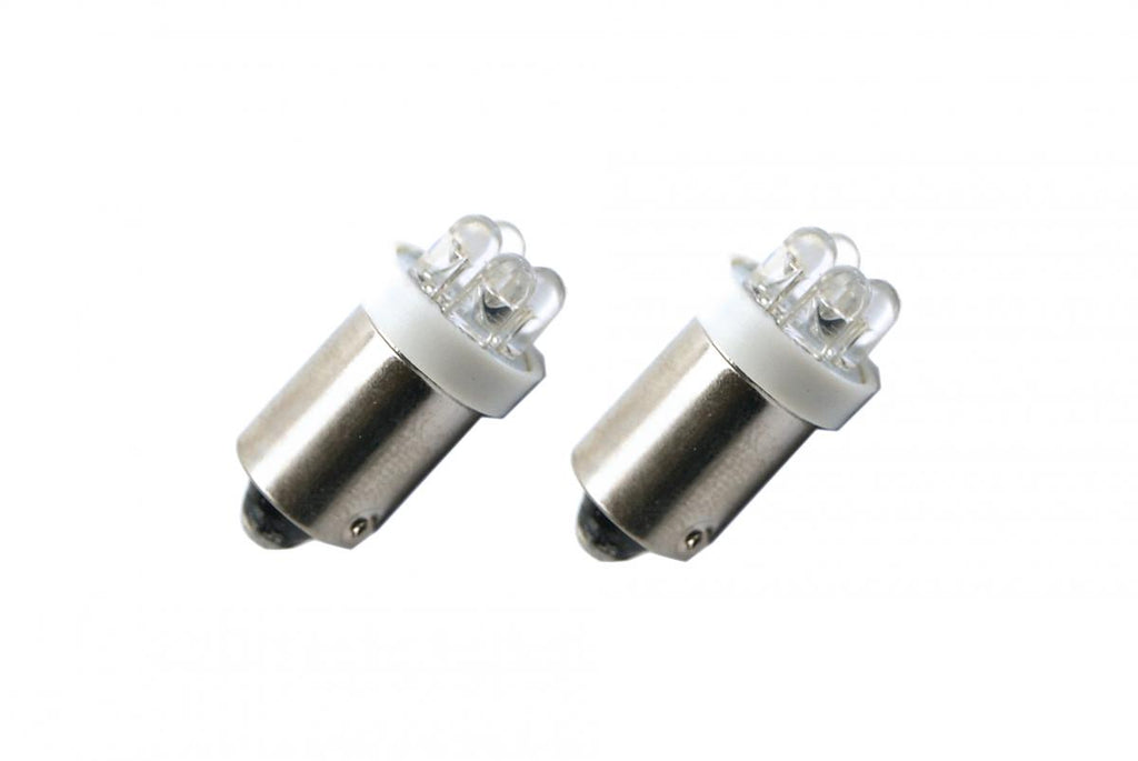 LED LIGHT BULB 12V WHITE BA9S (PACK OF 2)