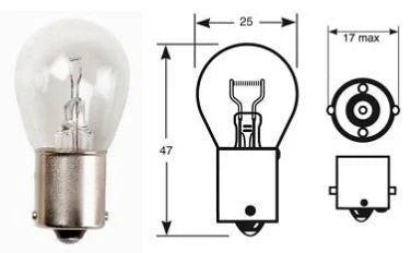 LIGHT BULB 6V 18W BA15S P316 INDICATOR