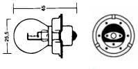 LIGHT BULB 6V 15W MOPED P26S