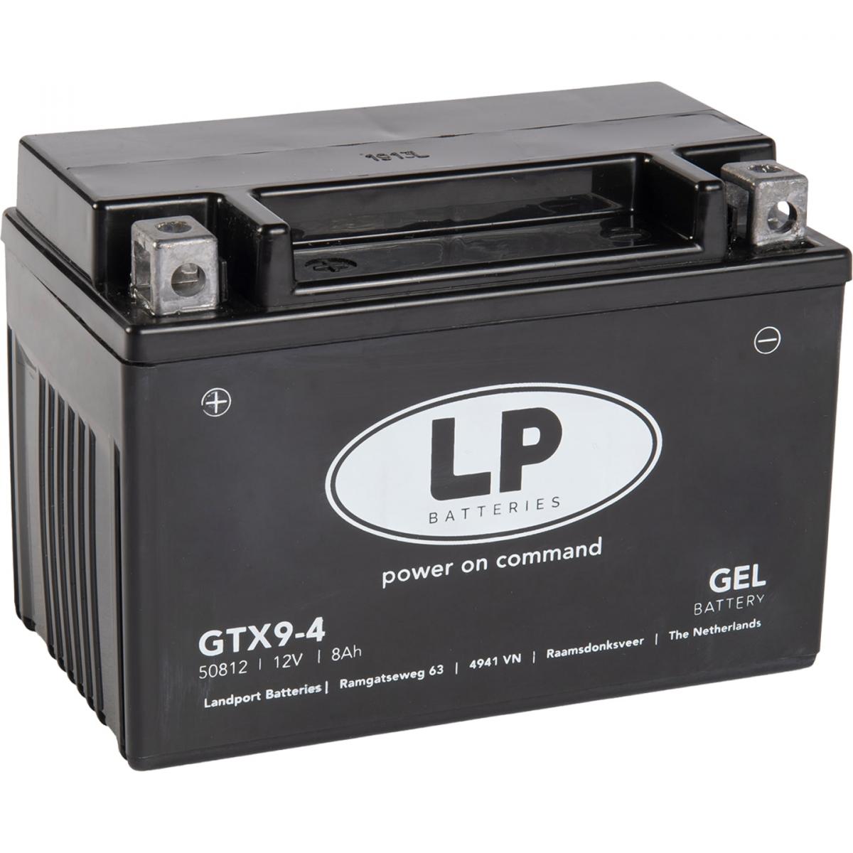BATTERY GTX9-4 (GTX9-BS) 12V 8Ah. GEL, LANDPORT 50812, MG LTX9-4, MG GTX9-BS, YTX9-BS