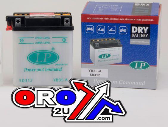 BATTERY YB3L-A 12V 3Ah DRY, LANDPORT 50312, MB YB3L-A