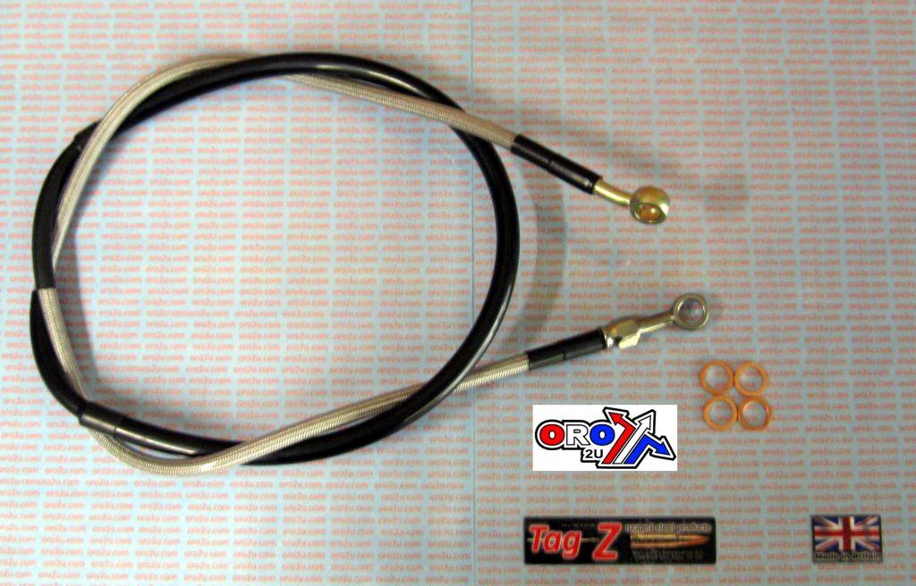 HOSE FRONT BRAKE SILVER / BLK VENHILL K02-1-041/P KX RM RMZ
