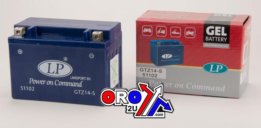 BATTERY LTZ14-S 12V GEL, LANDPORT 51102, MG LTZ14-S. MG GTZ14-S
