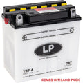 BATTERY LB7-A 12V 8HR., LANDPORT WITH ACID PACK, ROAD, MC MA YB7-A 50813