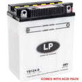 BATTERY LB12A-B 12V 12Ah., LANDPORT WITH ACID PACK, ROAD, MC MA YB12A-B