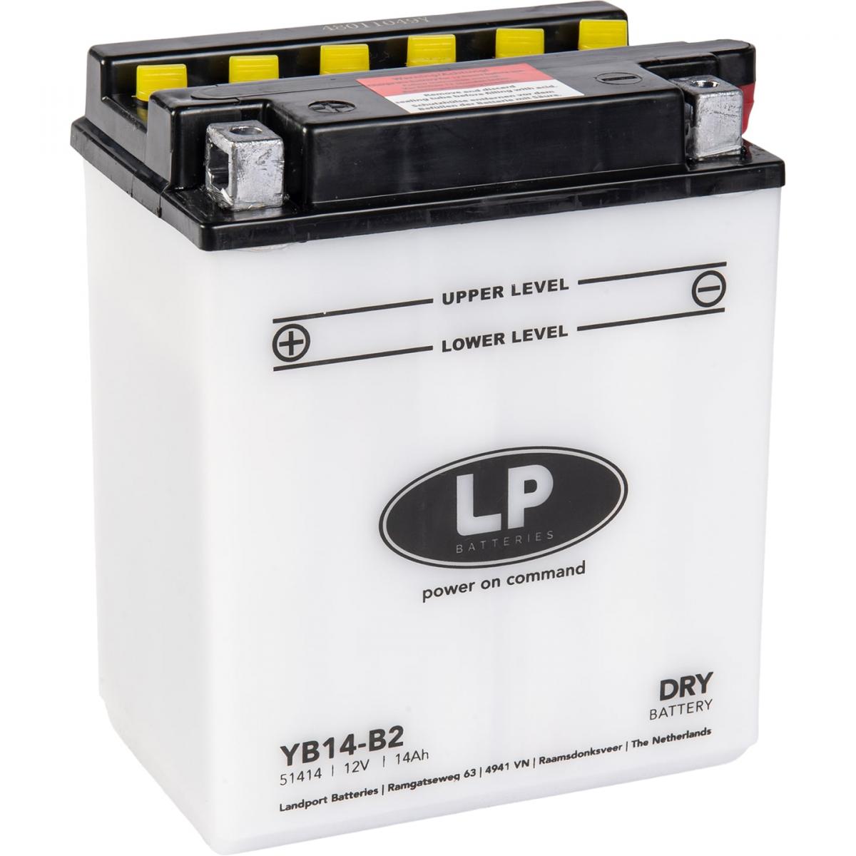 BATTERY YB14-B2 12V 14Ah. DRY, LANDPORT 51414, MB YB14-B2
