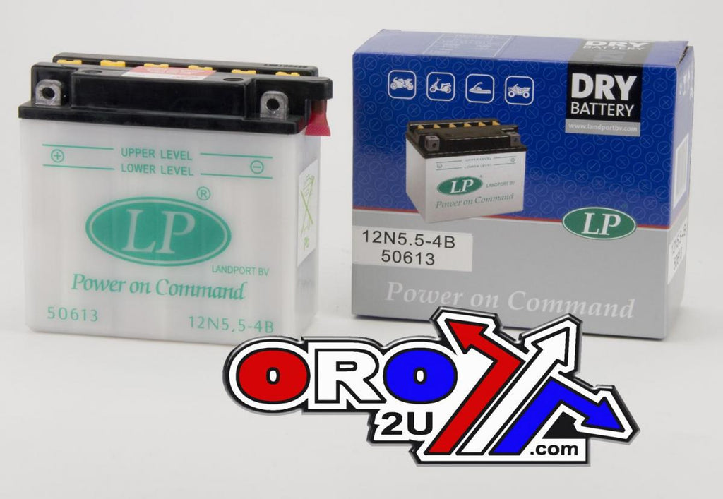 BATTERY 12N5,5-4B 12V 5Ah. DRY+ACID, LANDPORT 50613 MB 12N5.5-4B, 12N5.5-4B