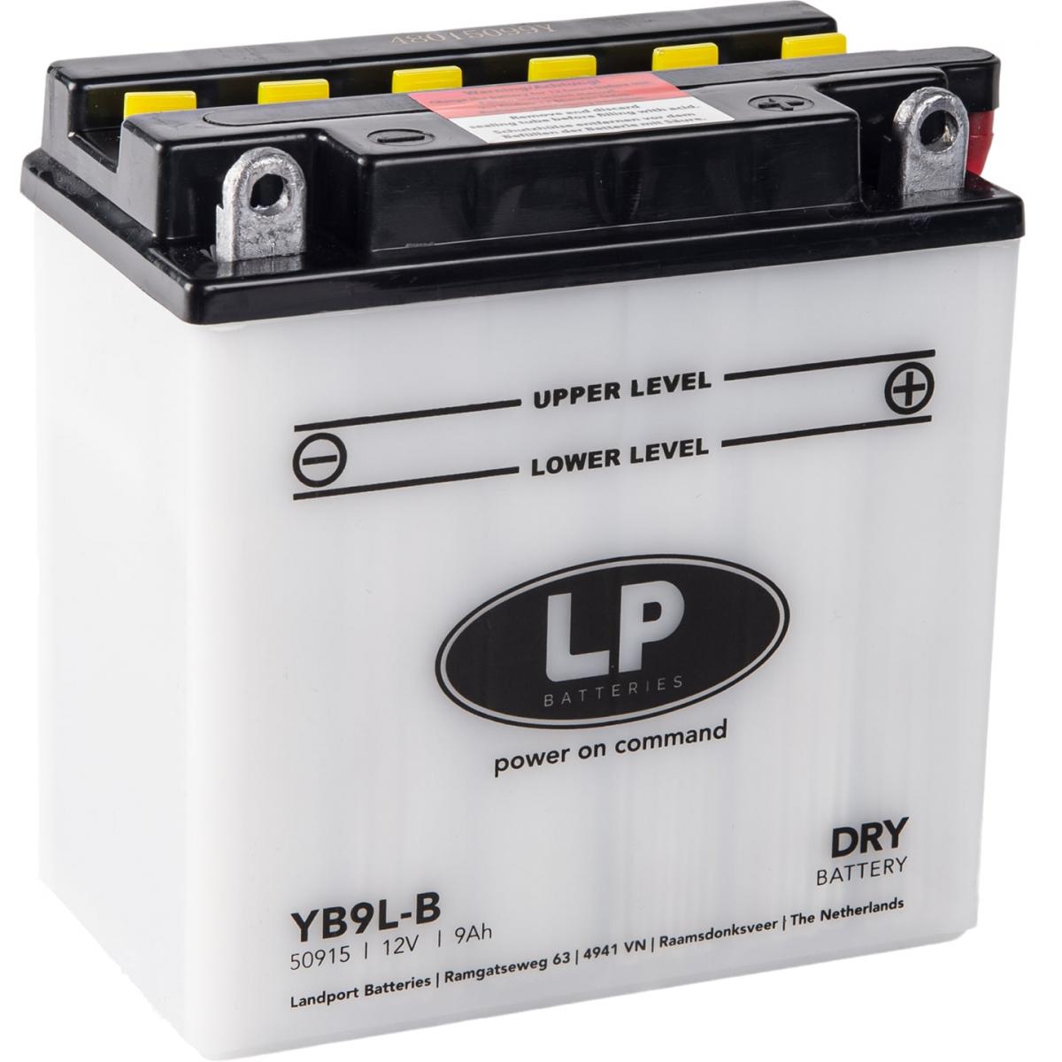BATTERY LB9L-B 12V 9Ah LP WITH ACID, LANDPORT