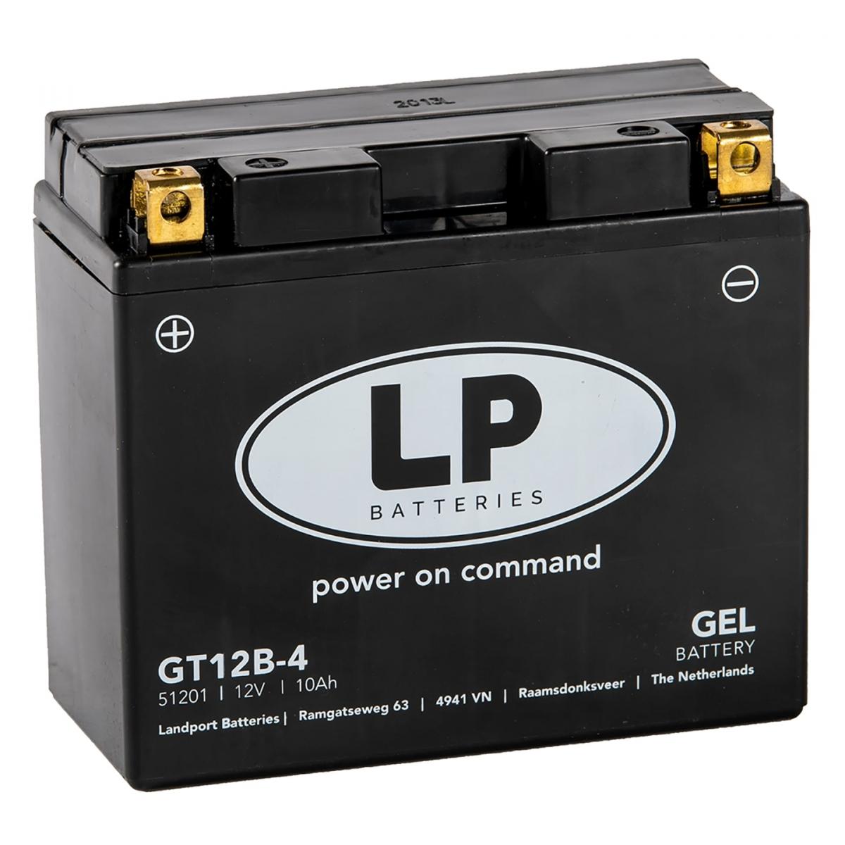 BATTERY LT12B-4 12V 11Ah GEL, LANDPORT 51201, MG LT12B-4, MG GT12B-4, 44-3516.LP.GEL YT12B-4
