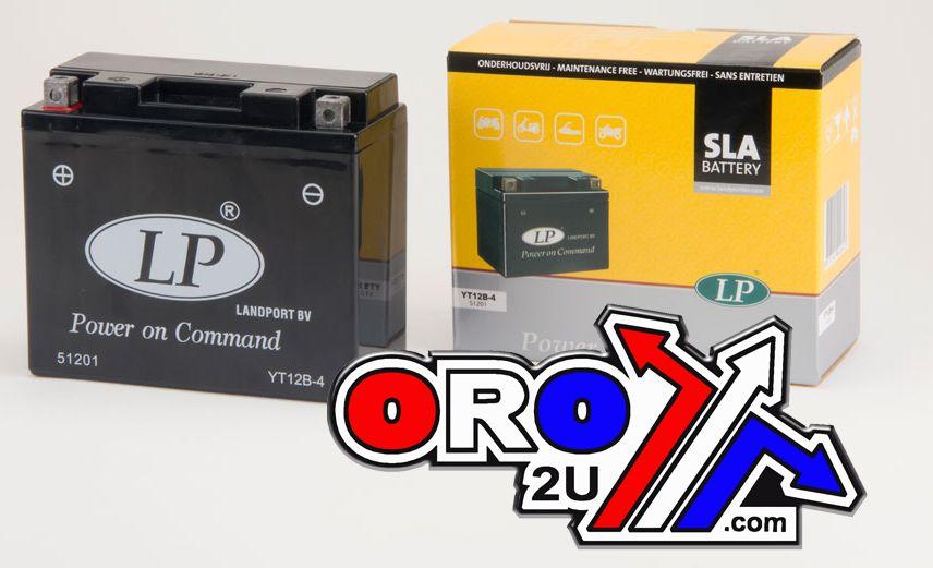 BATTERY LT12B-4 12V 11A SEALED, LANDPORT 51201 MB YT12B-4, (SAME AS YT12B-BS GT12B-BS), MS LT12B-4