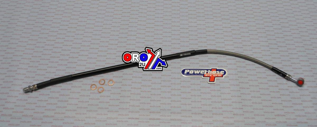 HOSE REAR BRAKE SILVER / BLK, VENHILL Y01-2-005/P, 1992-1993 WR200 RD, RE YAMAHA