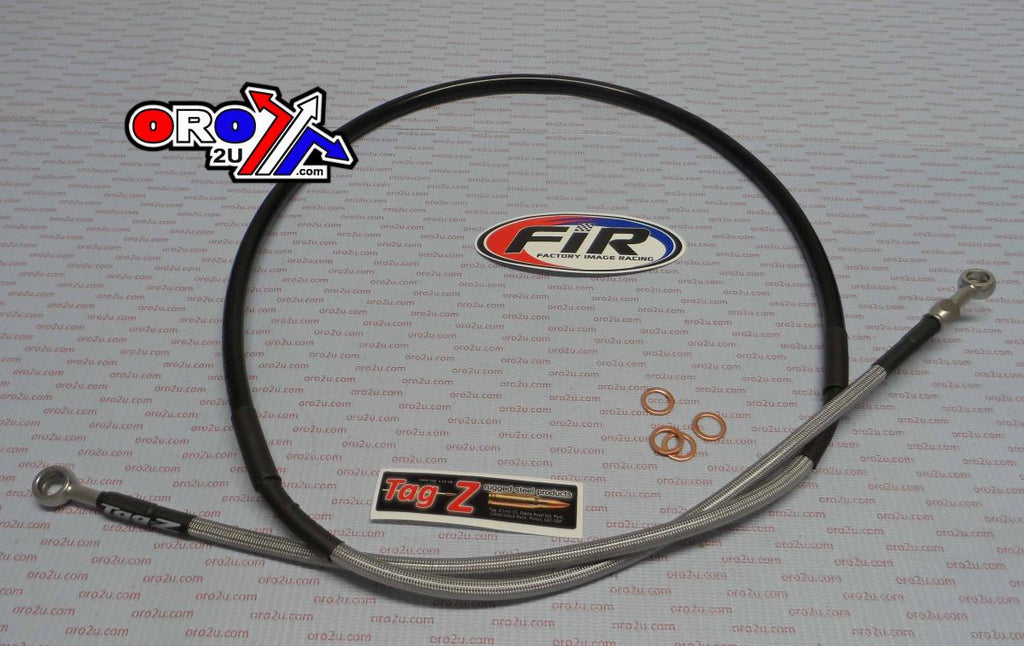 HOSE FRONT BRAKE SILVER / BLACK, YZ 80 E,N 1993-2000 YAMAHA, VENHILL Y01-1-037/P
