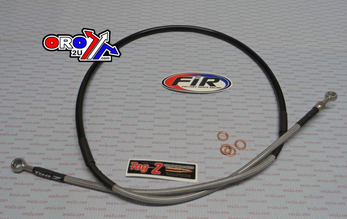 HOSE FRONT BRAKE SILVER / BLACK, YZ 80 E,N 1993-2000 YAMAHA, VENHILL Y01-1-037/P