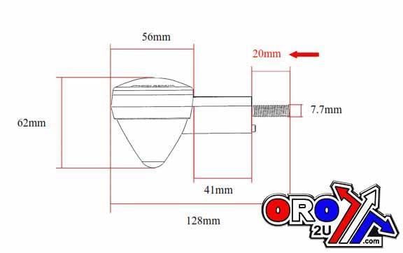 INDICATOR BLK/SMOKE LENS, K&S 25-9562 E-MARKED