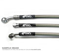 HOSE FRONT BRAKE SILVER / BLK KAWASAKI KX65 2000-2001 VENHILL K02-1-033/P