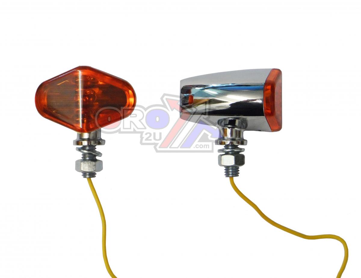 INDICATORS ORANGE LENS PAIR, DIAMOND CHROME LOOK CASE, 121407347