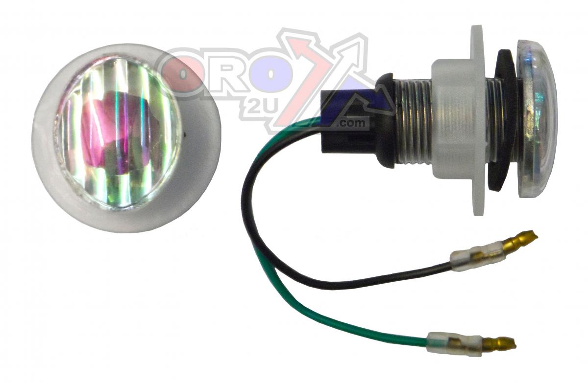INDICATORS WHITE LENS PAIR, MINI EYE LAMP MODEL, 121406622