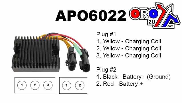 RECTIFIER REGULATOR 09-14 POLARIS HAWKEYE RANGER SCRAMBLER SPORTSMAN TRAIL 330 400 500 4012192