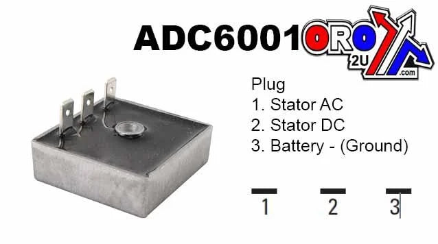 REGULATOR 12V / 8A DUCATI, APRILIA, ARROWHEAD ADC6001
