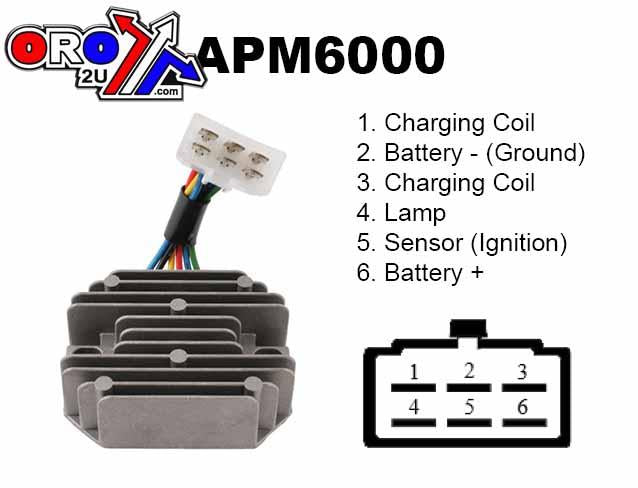 VOLTAGE REGULATOR / REGULATOR, JOHN DEERE 8099-1153, ESP2328, APM6000 RS5101 15351-64600 M802471 185530 RP20153710 MIA881277 CH15589 UTV