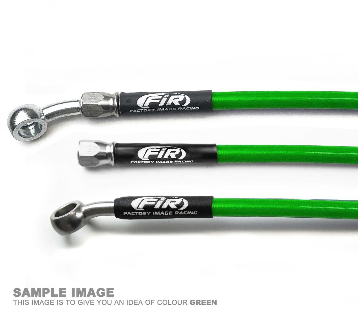 HOSE REAR BRAKE GREEN / BLK KAWASAKI KX85 2005-2011