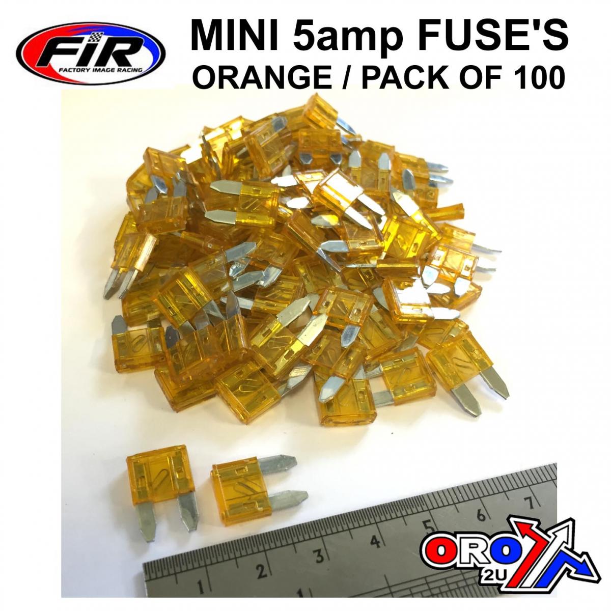 5AMP. MINI FUSE PACK OF 100