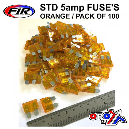 5AMP. BLADE FUSE STD PK100