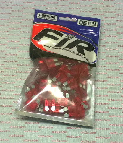 10 AMP. BLADE FUSE STD. PK100, FU2-10