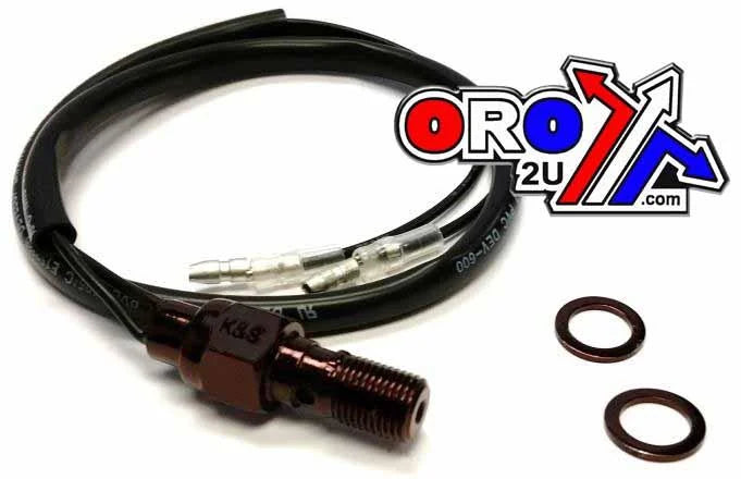 SWITCH BRAKE HYD. M10x1.25mm, K&S 12-0010B BLACK