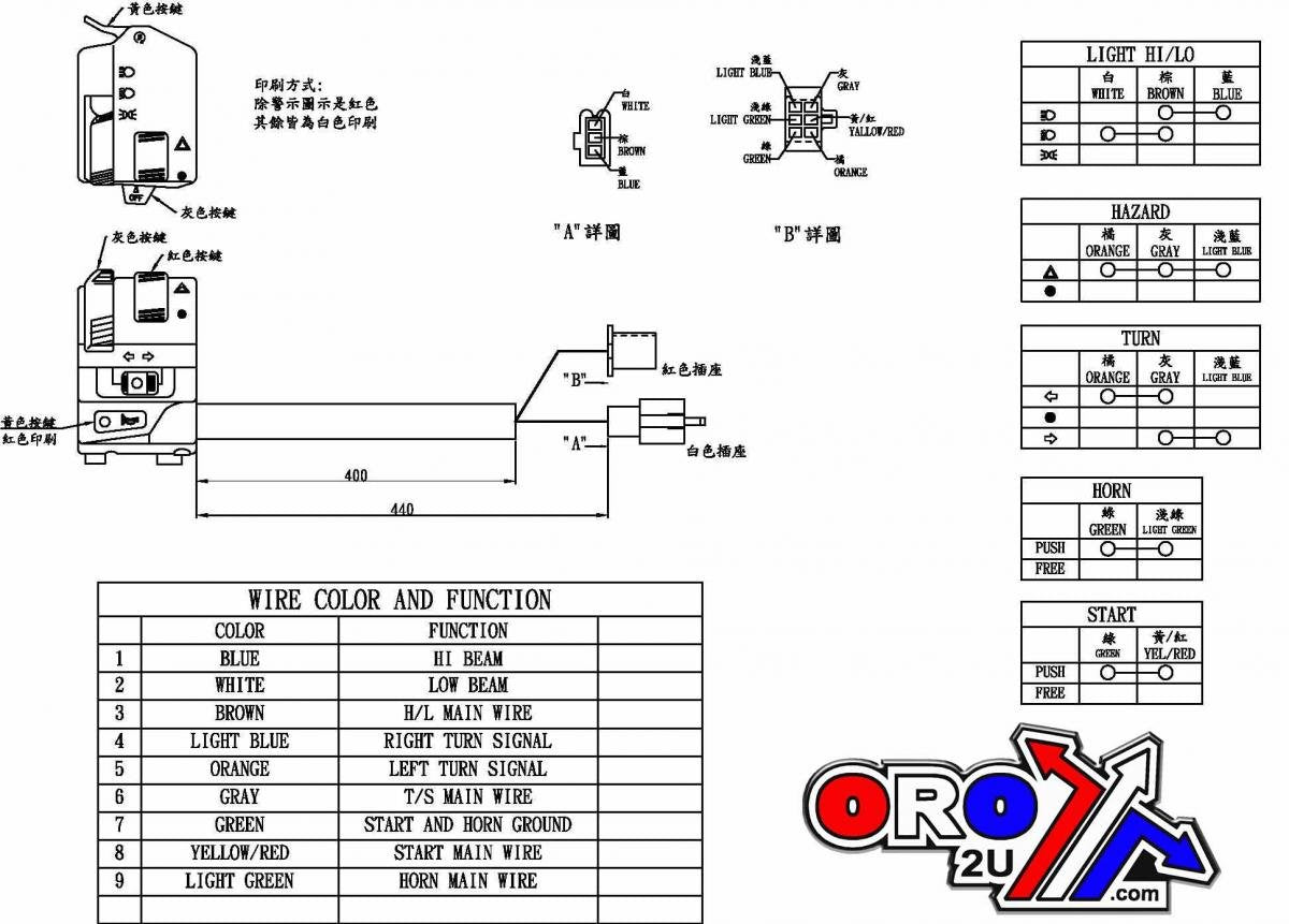 SWITCH LH HANDLEBAR YAM 6BB