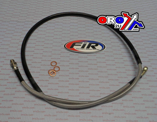 HOSE FRONT BRAKE SILVER / BLK SUZUKI RM85 2002-2004 S01-1-033/P