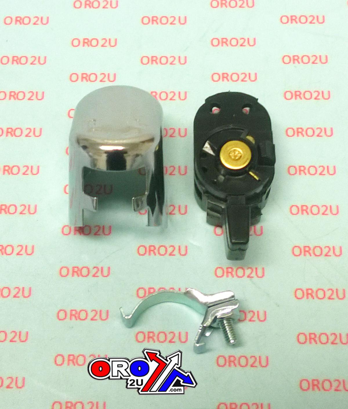 SWITCH TURN SIGNAL CHROME TOP