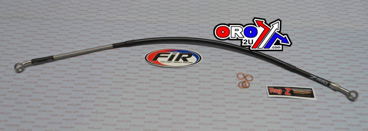 HOSE REAR BRAKE SILVER / BLK SUZUKI RM125 RM250 96-03 S01-2-026/P