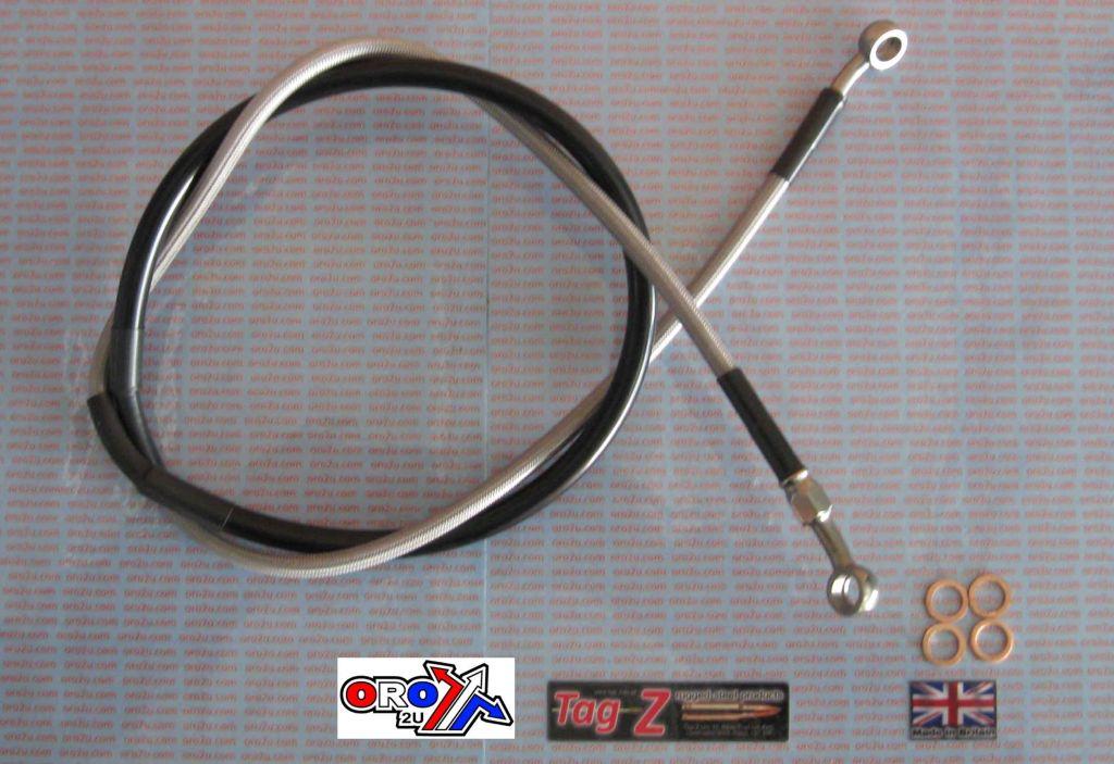 HOSE FRONT BRAKE SILVER / BLK YAMAHA YZ125/250 YZF250/450 Y01-1-043/P