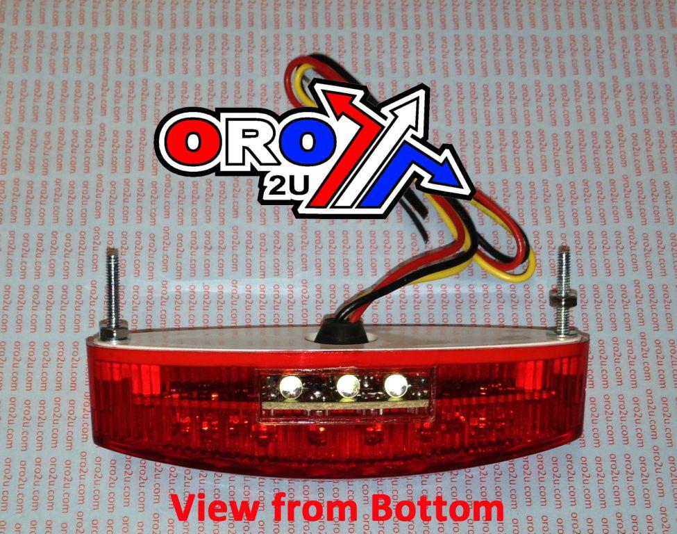 LED REAR OVAL LIGHT RED LENS 121409155